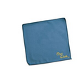 Premium 6" x 6" Blue OptiCloth with Silk Screened Imprint